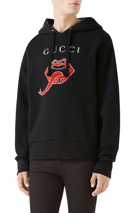 gucci lips hoodie|Gucci hoodie images.